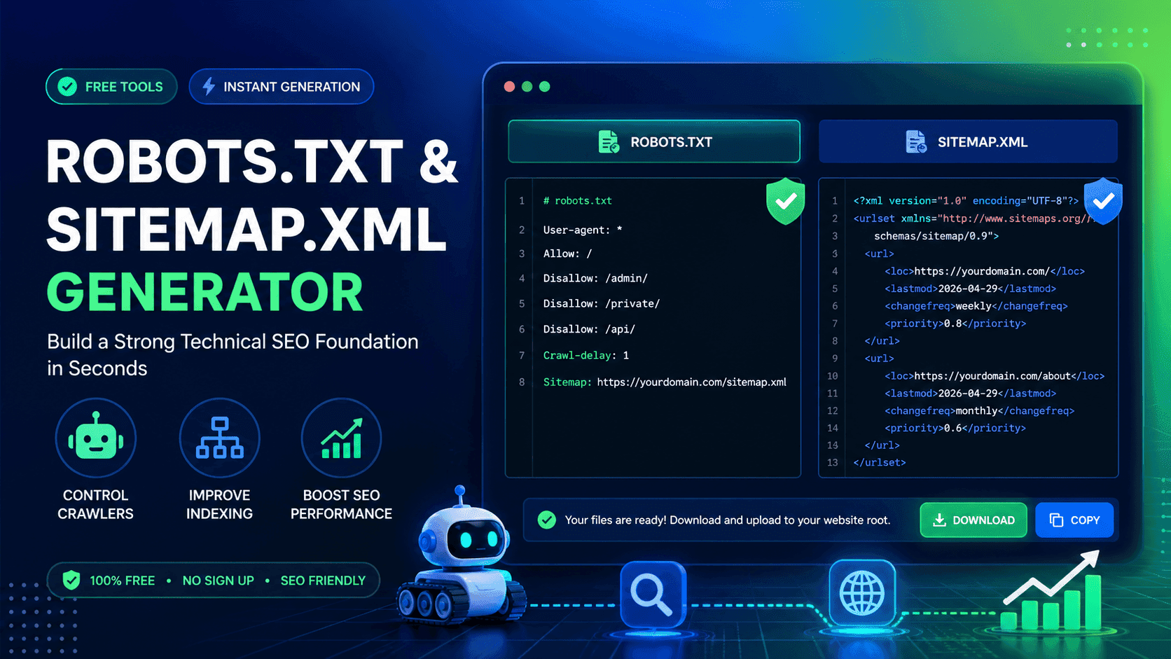 Free Robots.txt & Sitemap Generator: Boost Technical SEO Instantly