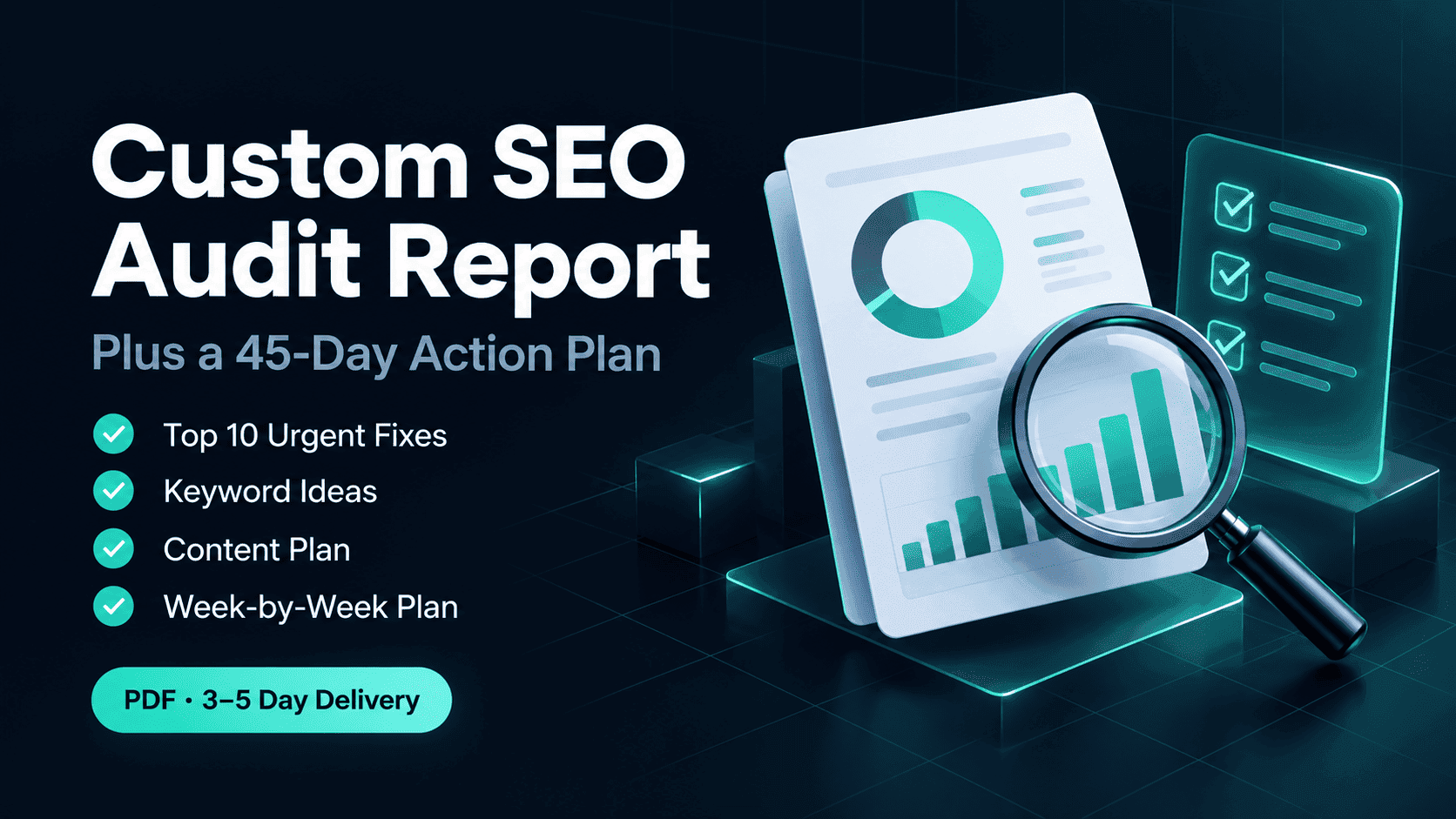 Custom SEO Audit Report + 45-Day Action Plan (PDF) on Etsy